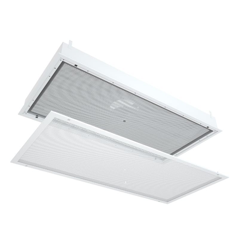 Sealed return-air access panels for cleanroom and theatre HVAC
